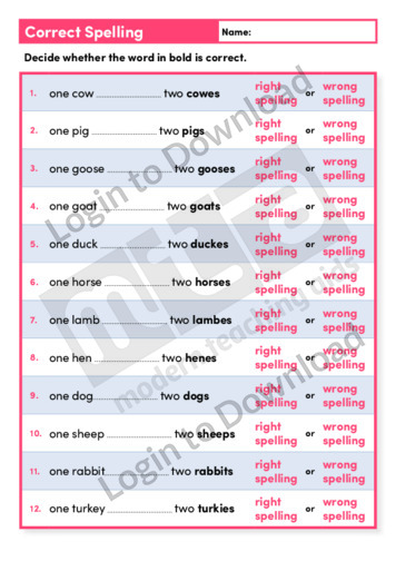 one two spelling in english