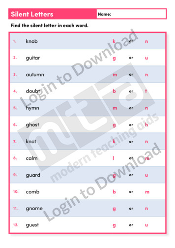 Silent Letters 2 (Level 2)