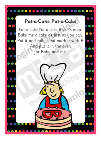 Pat-a-Cake Pat-a-Cake Bakers Man