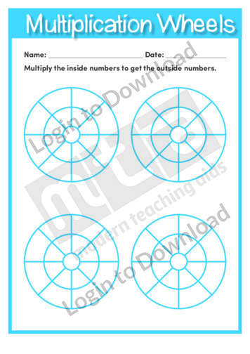 Multiplication Wheels Template