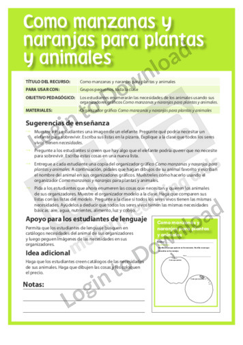 101177S03_LecturaporáreadecontenidosComomanzanasynaranjasparaplantasyanimales01