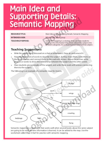 Semantic Mapping 1