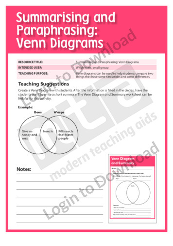 Venn Diagrams 1