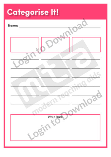Lesson Zone AU - The Classification Game
