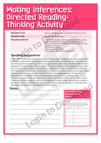 Directed Reading-Thinking Activity