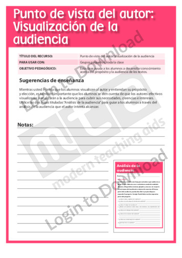 101814S03_LecturaporáreadecontenidosPuntodevistadelautorVisualizacióndelaaudiencia01