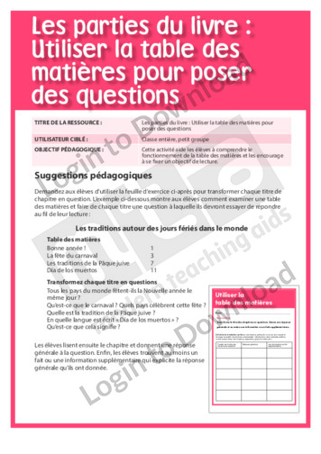 101840F01_PartielectureLespartiesdulivreUtiliserlatabledesmatièrespourposerdesquestions01