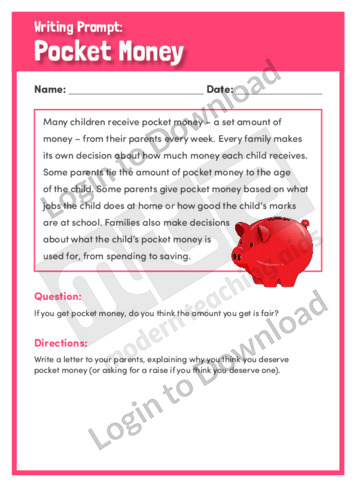 pocket money for students essay