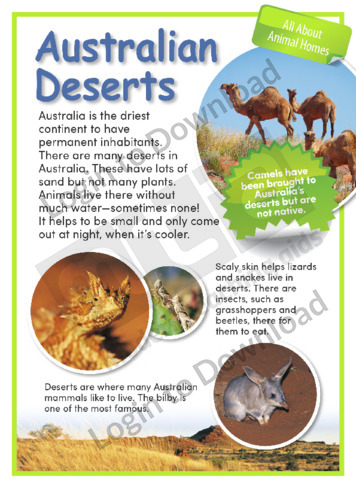 Lesson Zone AU - Australian Deserts