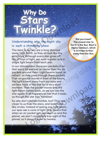 Why Do Stars Twinkle?