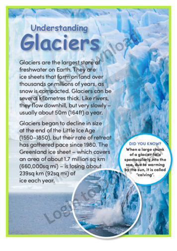 Understanding Glaciers