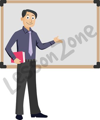 Man teacher standing