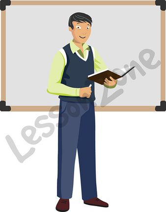 Man teacher standing