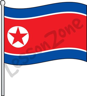 North Korea, flag