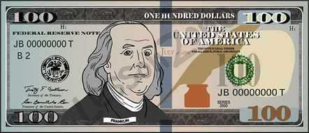 United States, $100 note