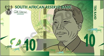 South Africa, 10 rand note