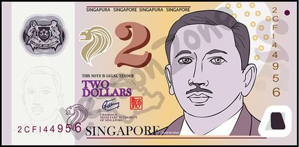 Singapore, $2 note