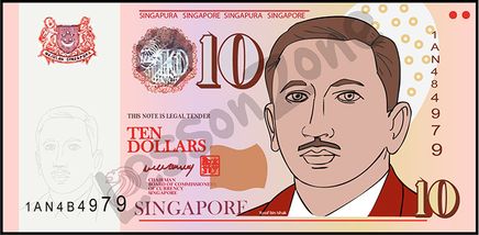 Singapore, $10 note