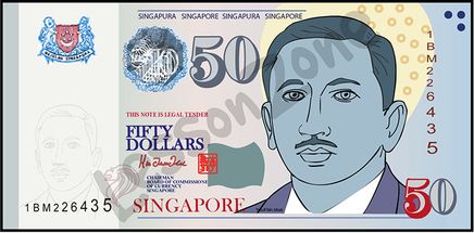 Singapore, $50 note