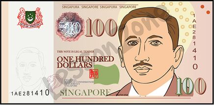 Singapore, $100 note