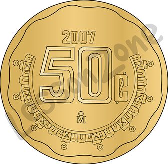 Mexico, 50c coin