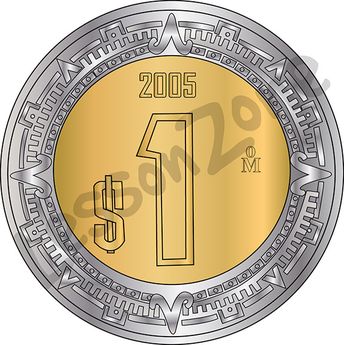 Mexico, $1 coin