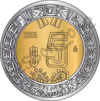 Mexico, $5 coin