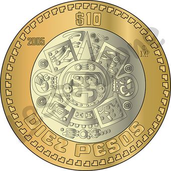 Mexico, $10 coin