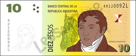 Argentina, $10 note