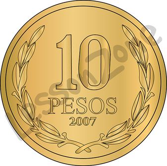Chile, 10c coin