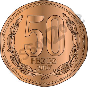 Chile, 50c coin
