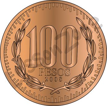 Chile, 100c coin