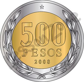 Chile, 500c coin