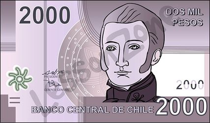 Chile, $2000 note