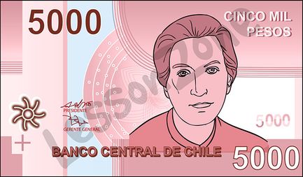 Chile, $5000 note