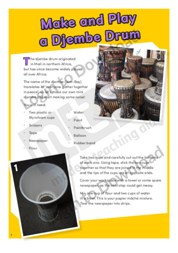 Make and Play a Djembe Drum