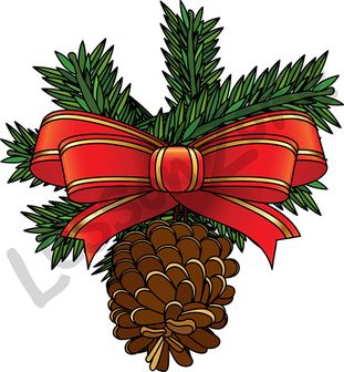 Pine cones and holly