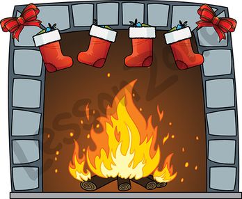 Fireplace and stockings