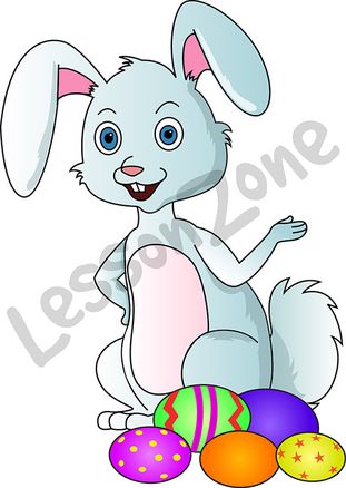 Easter Bunny and Easter eggs