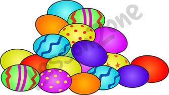 Pile of Easter eggs