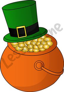 Green top hat and pot of gold