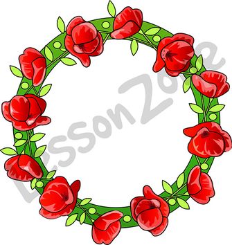 Poppy wreath