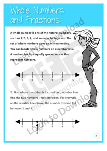 Whole Numbers and Fractions (Level 3)
