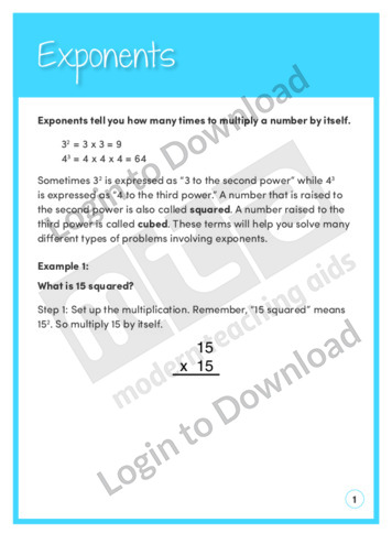 Exponents 2 (Level 8)