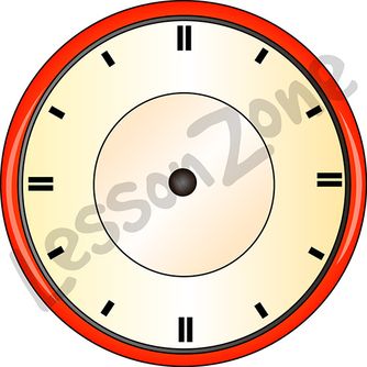 Clock face with no hands