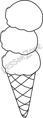 Ice cream cone  B&W