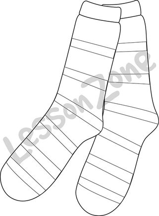 Striped socks B&W