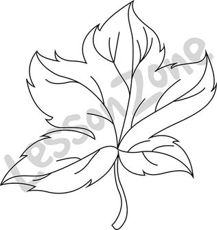 Maple leaf B&W