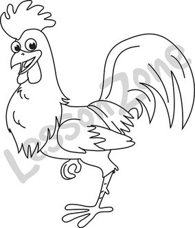 Rooster  B&W