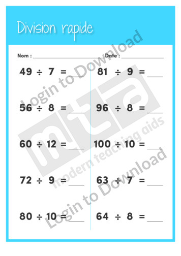 Lesson Zone AU - Quick Division